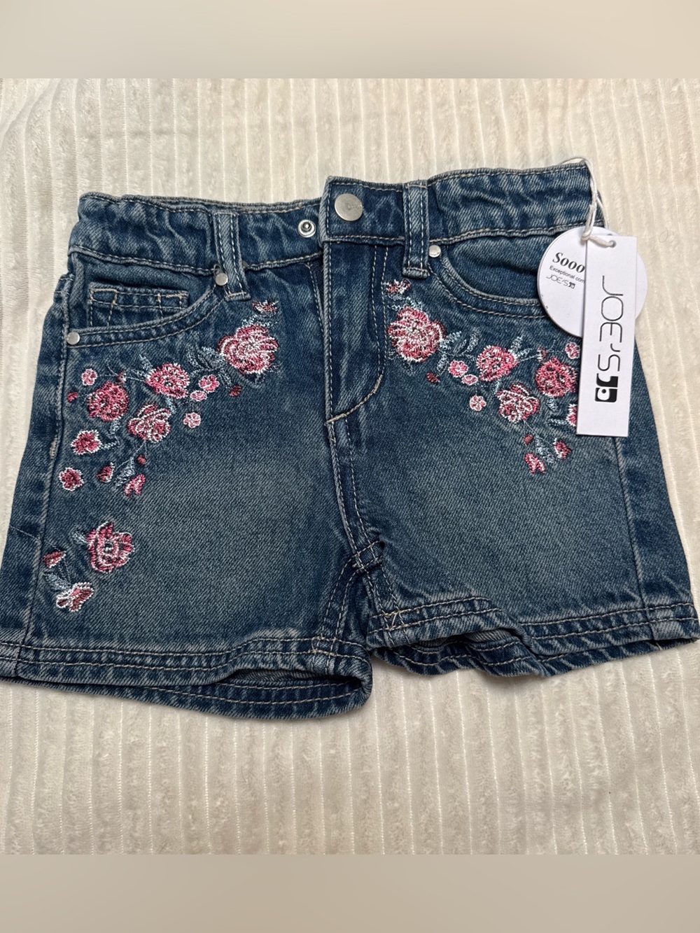 Joe's Jeans Light Blue Denim Shorts with Contrast Stitching
